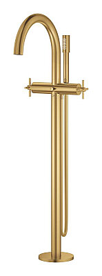 GROHE Atrio Yerden Montajlı Küvet Bataryası, İki Kollu, Fırçalı Altın - 25272GN0 - 2