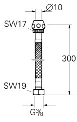 Grohe Bağlantı hortumu 300 mm - 45120000 - 2
