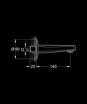 Grohe BauContemporary Çıkış ucu - 13252000 - 2