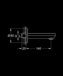 Grohe BauEdge Çıkış Ucu - 13255000 - 2