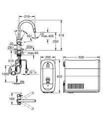 Grohe Blue Home C-çıkış uçlu başlangıç kiti - 31541DC0 - 2