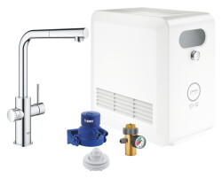 Grohe Blue Professional Arıtmalı Içme Suyu Ve Soda Yapan Spiralli Eviye Bataryası - 31326002 - Grohe