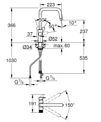Grohe Blue Pure Eurosmart - 30583000 - 2