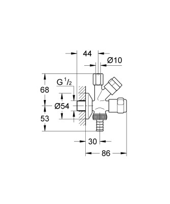 Grohe Bulaşık makinaları ve eviye bataryaları için çift çıkışlı musluk - 41073000 - 2