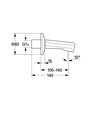 Grohe Çıkış ucu - 13540000 - 2