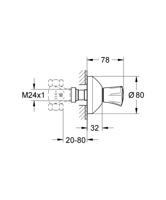 Grohe Costa L Ankastre Stop Valf - 19808001 - 2