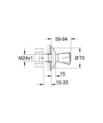 Grohe Costa L Ankastre stop valf - 19854001 - 2