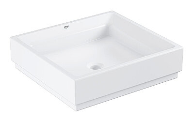 GROHE Cube Ceramic Tezgâh Üstü Çanak Lavabo 50 cm, Alpine Beyaz - 3948100H - 1