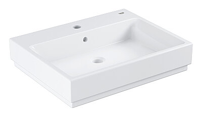 GROHE Cube Ceramic Tezgâh Üstü Lavabo 60 cm, Alpine Beyaz - 3947700H - 1