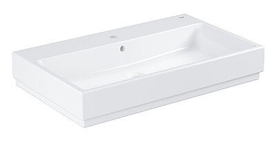 GROHE Cube Ceramic Tezgâh Üstü Lavabo 80 cm, Alpine Beyaz - 3947600H - 1