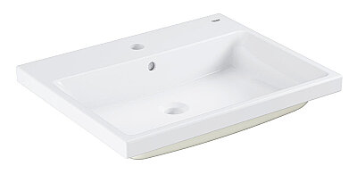 GROHE Cube Ceramic Tezgâh Üstü / Yarı Ankastre Lavabo 60 cm, Alpine Beyaz - 3947900H - 1
