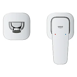 GROHE Cubeo 2 Delikli Duvar Tipi Lavabo Bataryası (L-Boy), Krom - 1017890000 - 3