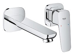 GROHE Cubeo 2 Delikli Duvar Tipi Lavabo Bataryası (M-Boy), Krom - 1017880000 - 1