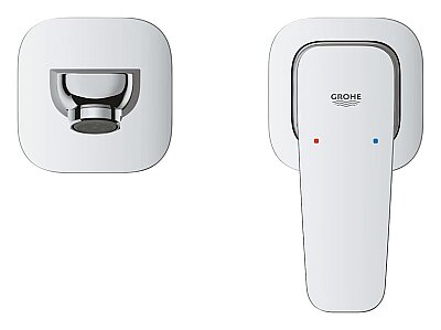 GROHE Cubeo 2 Delikli Duvar Tipi Lavabo Bataryası (M-Boy), Krom - 1017880000 - 3