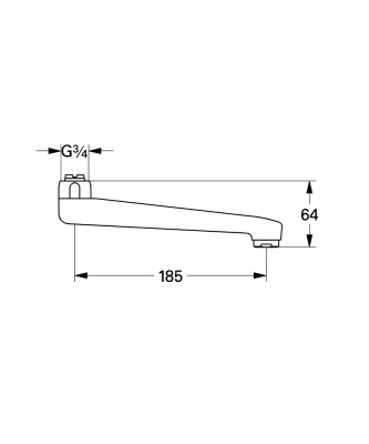 Grohe Döküm döner çıkış ucu - 13430000 - 2