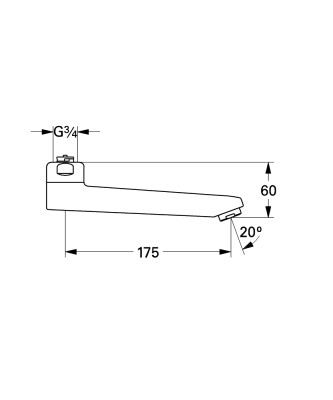 Grohe Döküm döner çıkış ucu - 13462000 - 2