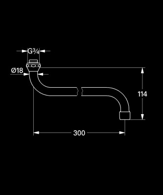 Grohe Döner boru çıkış ucu - 13017000 - 2