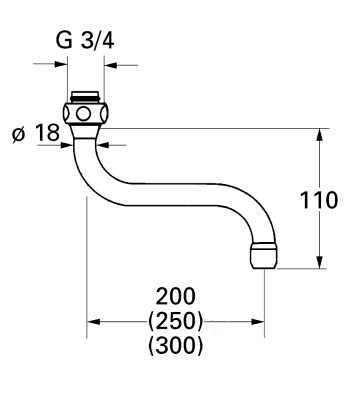 Grohe Döner boru çıkış ucu - 13084000 - 2