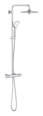 Grohe Duvara monte termostatik bataryalı duş sistemi - 27296003 - 1