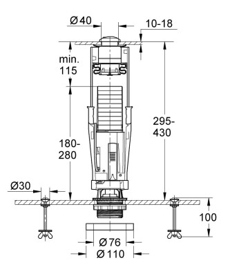 Grohe Eco-boşaltım valfi - 42297PI0 - 2