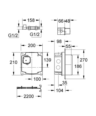 Grohe Elektronik Batarya İç Gövde - 36264000 - 2