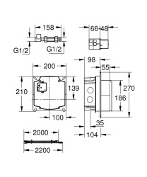 Grohe Elektronik Batarya İç Gövde - 36264001 - 2