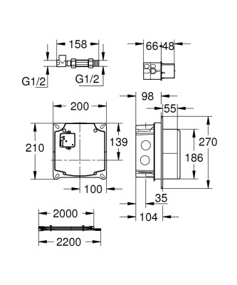 Grohe Elektronik Batarya İç Gövde - 36264001 - 2