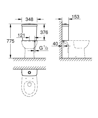 Grohe Escutcheon - 39436000 - 2