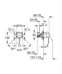 Grohe Essence Ankastre Duş Bataryası - 29197DL0 - 2