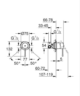 Grohe Essence Ankastre Duş Bataryası - 29197DL0 - 2