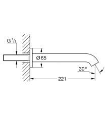 Grohe Essence Çıkış ucu - 13449GL1 - 2