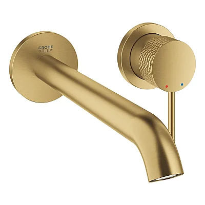 GROHE Essence İki Delikli Duvar Tipi Lavabo Bataryası (L-Boy), Fırçalı Crafted Cool Sunrise - 29193GF1 - 1