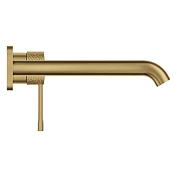 GROHE Essence İki Delikli Duvar Tipi Lavabo Bataryası (L-Boy), Fırçalı Crafted Cool Sunrise - 29193GF1 - 2