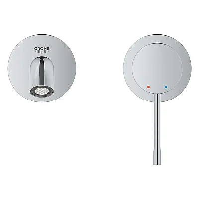 GROHE Essence İki Delikli Duvar Tipi Lavabo Bataryası (M-Boy), Crafted Krom - 29192PF1 - 3