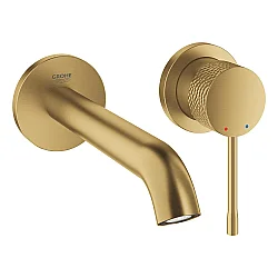 GROHE Essence İki Delikli Duvar Tipi Lavabo Bataryası (M-Boy), Fırçalı Crafted Cool Sunrise - 29192GF1 - 1