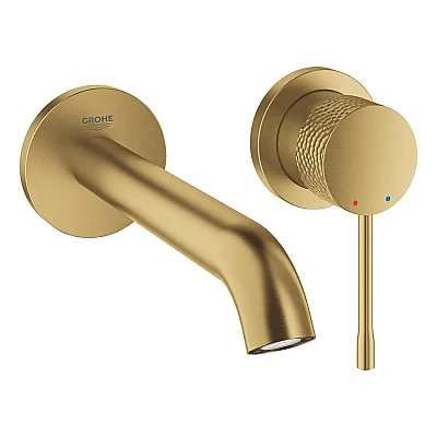 GROHE Essence İki Delikli Duvar Tipi Lavabo Bataryası (M-Boy), Fırçalı Crafted Cool Sunrise - 29192GF1 - 1