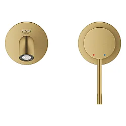 GROHE Essence İki Delikli Duvar Tipi Lavabo Bataryası (M-Boy), Fırçalı Crafted Cool Sunrise - 29192GF1 - 3