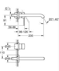Grohe Essence İki delikli lavabo bataryası
L-Boyut - 29193A01 - 2