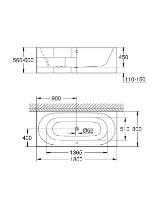 Grohe Essence Küvet - 3962000H - 2