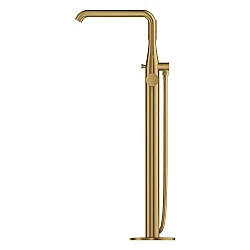 GROHE Essence Yerden Montajlı Tek Kollu Küvet Bataryası, Fırçalı Crafted Cool Sunrise - 25248GF1 - 2