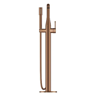 GROHE Essence Yerden Montajlı Tek Kollu Küvet Bataryası, Fırçalı Crafted Warm Sunset - 25248DE1 - 3