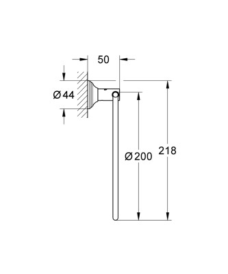 Grohe Essentials Authentic Halka havluluk - 40655001 - 2