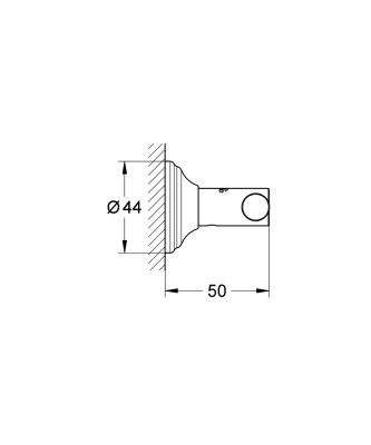 Grohe Essentials Authentic Havlu/bornoz askılığı - 40656001 - 2