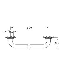 Grohe Essentials Banyo tutamağı - 40794DC1 - 2