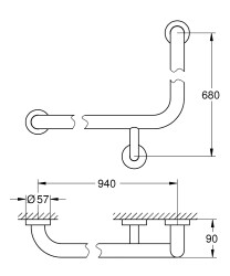 Grohe Essentials Banyo tutamağı - 40797001 - 2