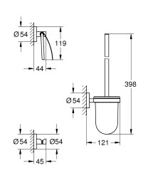 Grohe Essentials City 3 In 1 Tuvalet Aksesuar Seti - 40407DC1 - 2