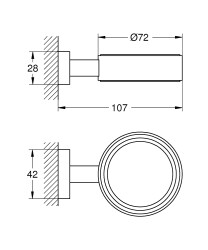 Grohe Essentials Cube Sabunluk Tutacağı - 40508AL1 - 2