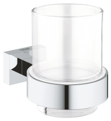 Grohe Essentials Cube Tutamaçlı Cam Fırçalık - 40755001 - Grohe