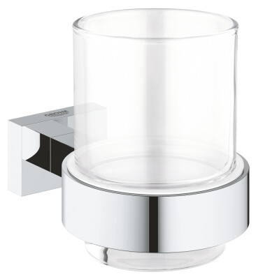 Grohe Essentials Cube Tutamaçlı Cam Fırçalık - 40755001 - 1