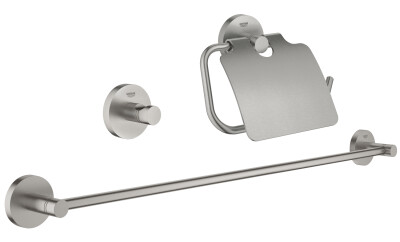 Grohe Essentials Guest 3'ü 1 arada banyo aksesuar seti - 40775DC1 - 1